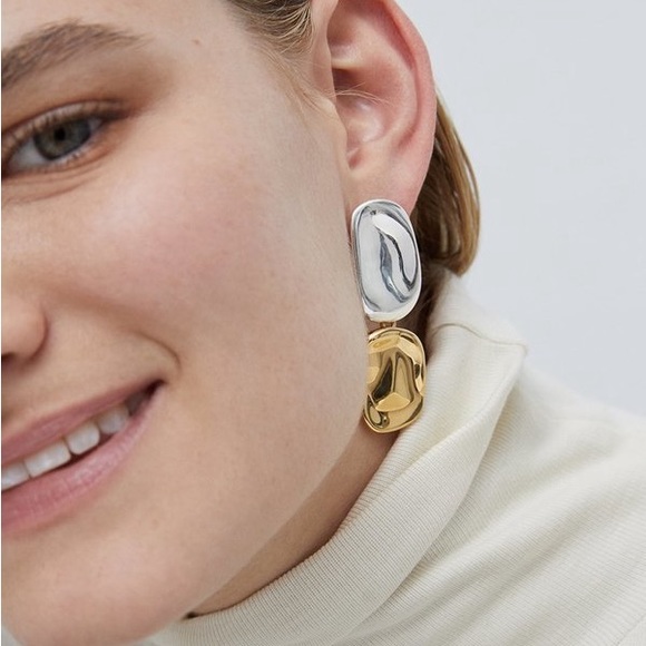 Jenny Bird Thea Two Tone Earrings - Picture 3 of 5